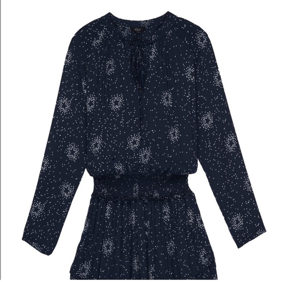 Rails Jasmine Navy Stella Multi star constellation Print Long sleeve dress Small - Picture 9 of 9